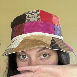 Beautiful Coach Patchwork Bucket Hat